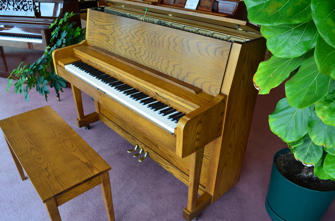 2003 Charles R Walter studio piano, oak - Upright - Studio Pianos